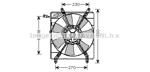 Prasco TO7526 Hub, engine cooling fan wheel TO7526
