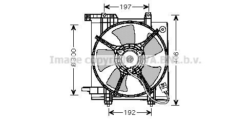 Prasco SU7503 Hub, engine cooling fan wheel SU7503