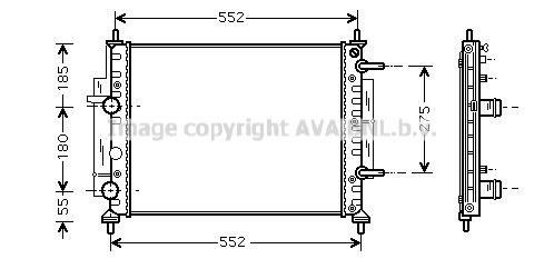 Prasco FTA2260 Radiator, engine cooling FTA2260