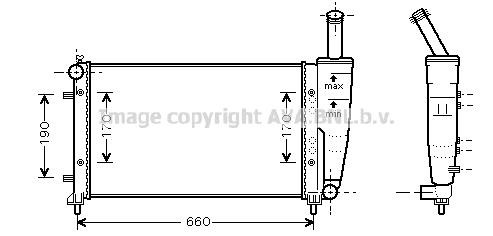 Prasco FTA2290 Radiator, engine cooling FTA2290