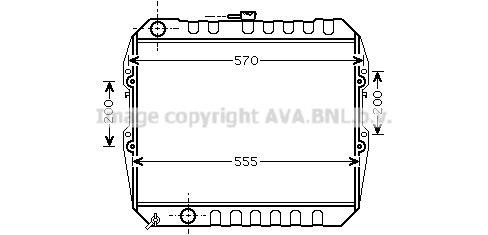 Prasco TO2183 Radiator, engine cooling TO2183