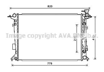 Prasco HY2332 Radiator, engine cooling HY2332