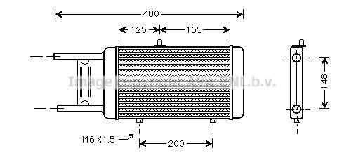 Prasco AI2066 Radiator, engine cooling AI2066