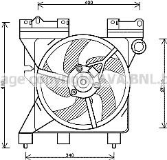 Prasco CN7547 Hub, engine cooling fan wheel CN7547