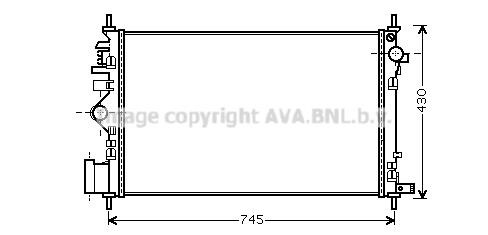 Prasco OLA2469 Radiator, engine cooling OLA2469