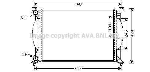 Prasco AI2240 Radiator, engine cooling AI2240