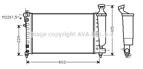 Prasco CNA2119 Radiator, engine cooling CNA2119