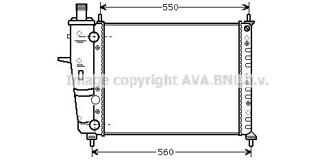 Prasco FTA2230 Radiator, engine cooling FTA2230