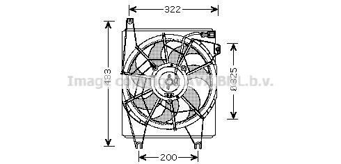 Prasco HY7517 Hub, engine cooling fan wheel HY7517