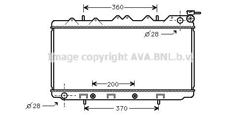 Prasco DN2117 Radiator, engine cooling DN2117