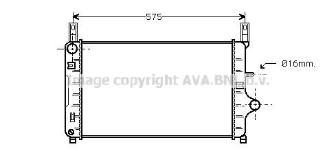 Prasco FD2127 Radiator, engine cooling FD2127