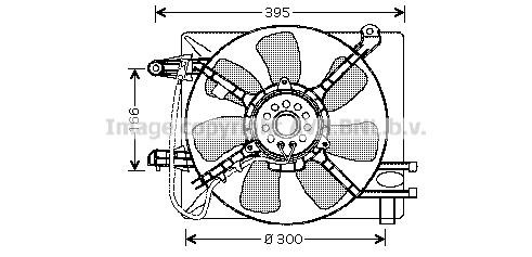 Prasco DW7505 Hub, engine cooling fan wheel DW7505