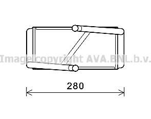 Prasco MS6594 Heat exchanger, interior heating MS6594