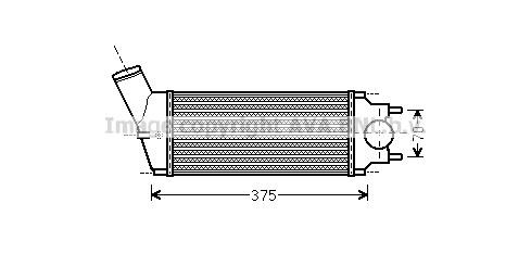 Prasco PEA4342 Intercooler, charger PEA4342