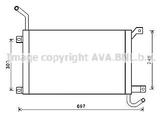 Prasco AUA2223 Radiator, engine cooling AUA2223