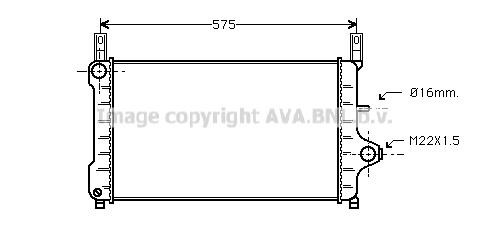 Prasco FD2172 Radiator, engine cooling FD2172