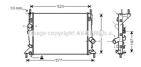 Prasco FD2368 Radiator, engine cooling FD2368