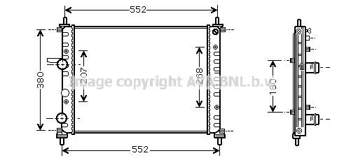 Prasco FT2317 Radiator, engine cooling FT2317