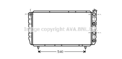 Prasco RT2056 Radiator, engine cooling RT2056