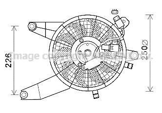 Prasco HY7569 Hub, engine cooling fan wheel HY7569