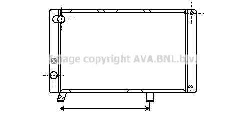 Prasco PE2043 Radiator, engine cooling PE2043