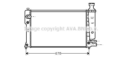 Prasco PE2152 Radiator, engine cooling PE2152