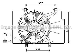 Prasco FD7559 Hub, engine cooling fan wheel FD7559