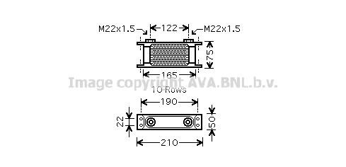 Prasco UV3131 Oil cooler UV3131