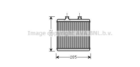 Prasco MS6472 Heat exchanger, interior heating MS6472