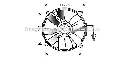 Prasco MS7521 Hub, engine cooling fan wheel MS7521