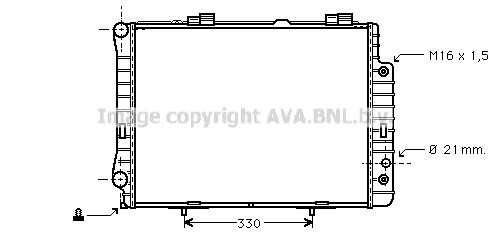 Prasco MSA2190 Radiator, engine cooling MSA2190