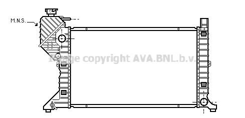 Prasco MSA2300 Radiator, engine cooling MSA2300