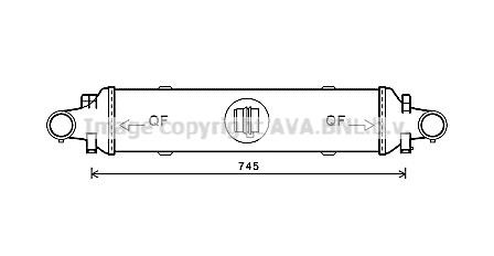 Prasco MSA4593 Intercooler, charger MSA4593