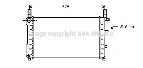 Prasco FD2198 Radiator, engine cooling FD2198