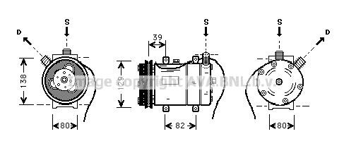 Prasco AIK009 Compressor, air conditioning AIK009