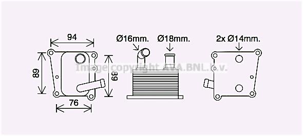 Prasco FD3598 Oil cooler FD3598