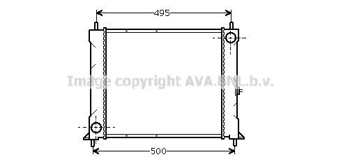 Prasco AU2067 Radiator, engine cooling AU2067