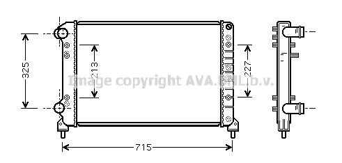 Prasco FTA2262 Radiator, engine cooling FTA2262