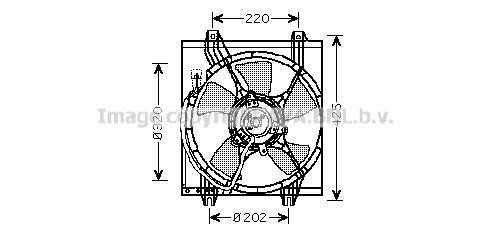 Prasco MT7526 Hub, engine cooling fan wheel MT7526