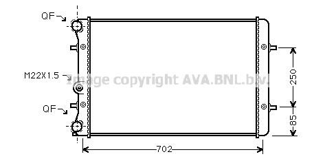 Prasco AI2129 Radiator, engine cooling AI2129