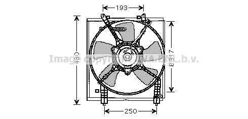 Prasco MT7518 Hub, engine cooling fan wheel MT7518