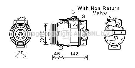 Prasco MSK637 Compressor, air conditioning MSK637