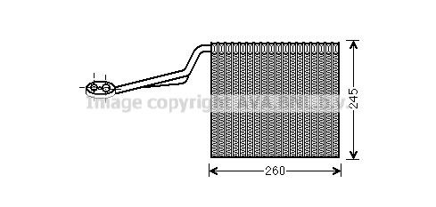 Prasco AIV322 Air conditioner evaporator AIV322