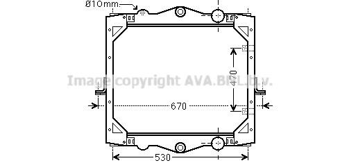 Prasco DF2039 Radiator, engine cooling DF2039