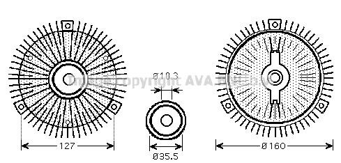 Prasco MSC408 Viscous coupling assembly MSC408