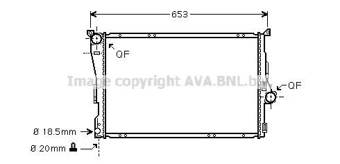 Prasco BW2278 Radiator, engine cooling BW2278