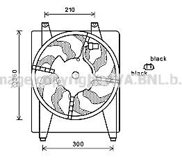 Prasco HY7535 Hub, engine cooling fan wheel HY7535