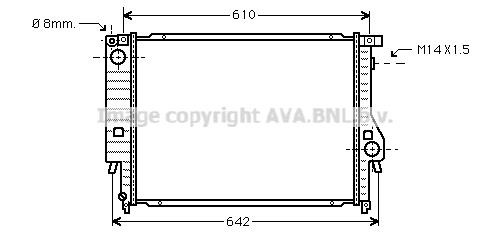 Prasco BW2047 Radiator, engine cooling BW2047