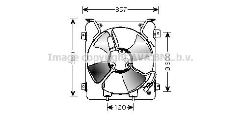 Prasco HD7523 Hub, engine cooling fan wheel HD7523