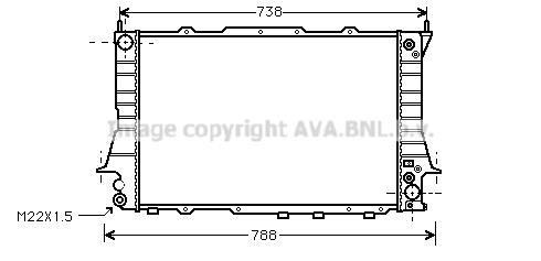 Prasco AI2101 Radiator, engine cooling AI2101